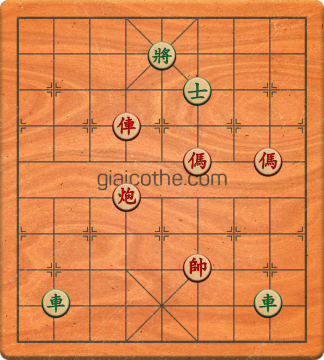 Bàn cờ tướng bài tập Cờ Tướng Khó Nhất màn 5 ván 51 - Độ khó Khó