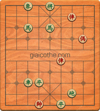 Bàn cờ tướng bài tập Cờ Tướng Khó Nhất màn 5 ván 53 - Độ khó Trung Bình