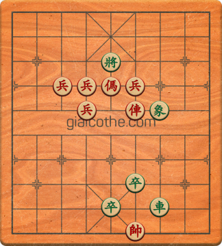 Bàn cờ tướng bài tập Cờ Tướng Khó Nhất màn 5 ván 56 - Độ khó Khó