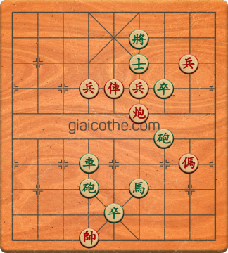 Bàn cờ tướng bài tập Cờ Tướng Khó Nhất màn 5 ván 57 - Độ khó Khó