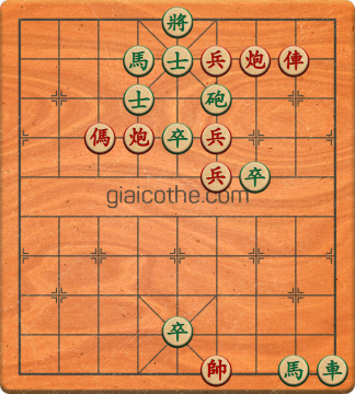 Bàn cờ tướng bài tập Cờ Tướng Khó Nhất màn 5 ván 58 - Độ khó Khó