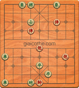 Bàn cờ tướng bài tập Cờ Tướng Khó Nhất màn 5 ván 6 - Độ khó Trung Bình