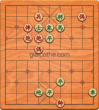 Bàn cờ tướng bài tập Cờ Tướng Khó Nhất màn 5 ván 64 - Độ khó Khó