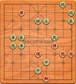 Bàn cờ tướng bài tập Cờ Tướng Khó Nhất màn 5 ván 65 - Độ khó Khó