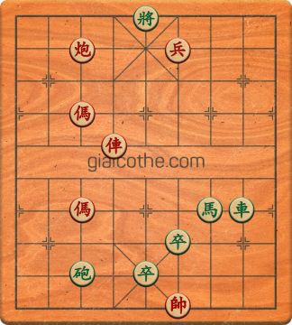 Bàn cờ tướng bài tập Cờ Tướng Khó Nhất màn 5 ván 67 - Độ khó Khó