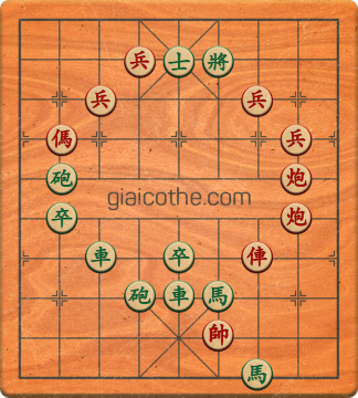 Bàn cờ tướng bài tập Cờ Tướng Khó Nhất màn 5 ván 68 - Độ khó Khó