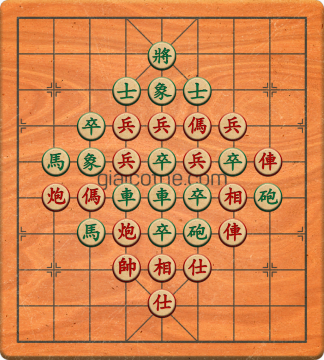 Bàn cờ tướng bài tập Cờ Tướng Khó Nhất màn 5 ván 71 - Độ khó Khó