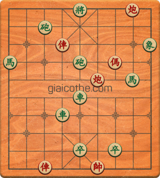 Bàn cờ tướng bài tập Cờ Tướng Khó Nhất màn 5 ván 72 - Độ khó Khó