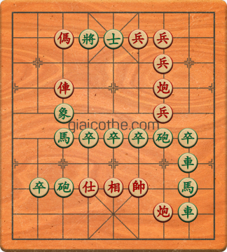 Bàn cờ tướng bài tập Cờ Tướng Khó Nhất màn 5 ván 8 - Độ khó Khó