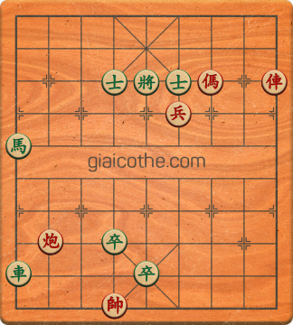 Bàn cờ tướng bài tập Cờ Tướng Khó Nhất màn 5 ván 9 - Độ khó Khó